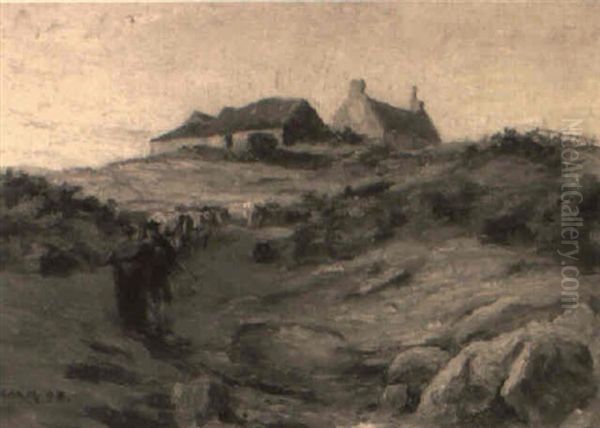 Returning To The Croft by Charles Martin Hardie