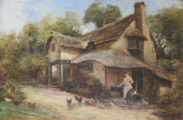 A Devonshire Cottage by Heywood Hardy