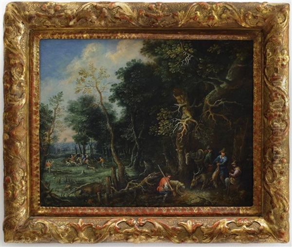 Hunting Scene by Johannes Jakob Hartmann