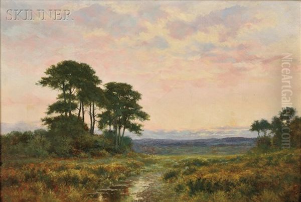 River Landscape, Sunset by William Stanley Haseltine