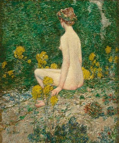 Goldenrod by Childe Hassam