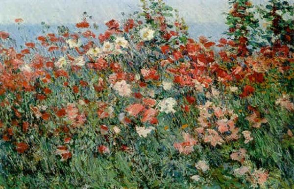 Poppies In A Field by Childe Hassam