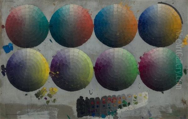 Huit Coupes De La Sphere Des Couleurs by Louis Hayet