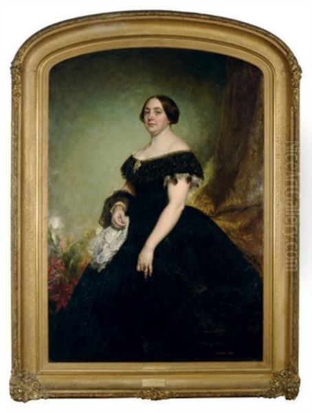 Portrait Of Mrs. R.h. Winslow by George Peter Alexander Healy