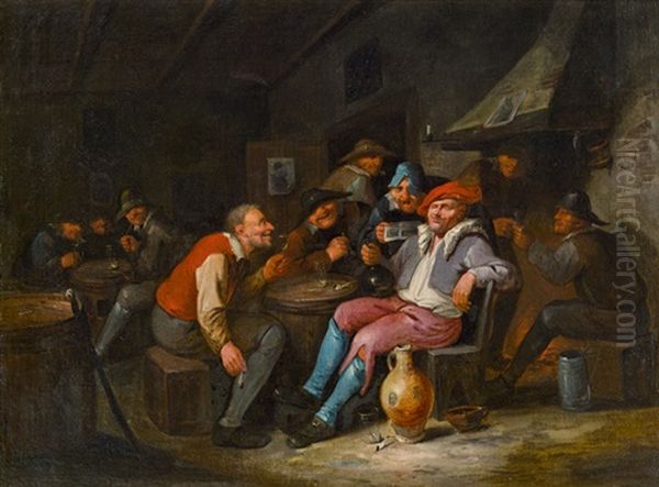 Bauern In Der Schenke by Egbert van Heemskerck the Elder