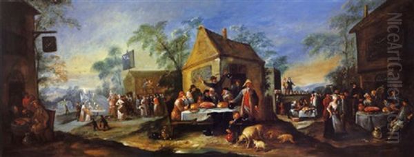 Kermesse Villageoise by Egbert van Heemskerck the Younger