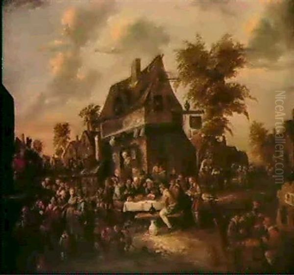 La Foire De Village by Egbert van Heemskerck the Younger