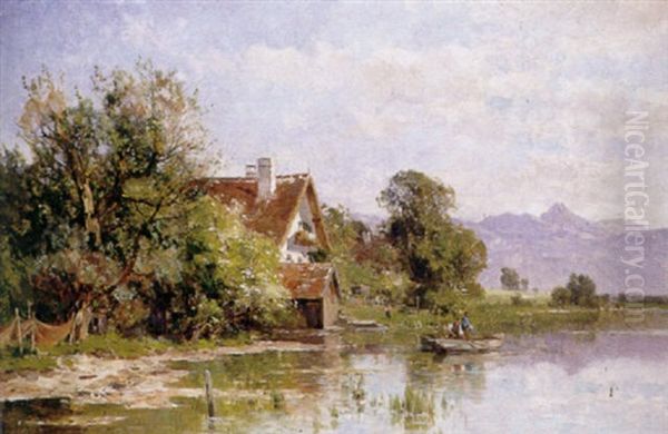 Uferstuck Am Tegernsee by Karl Adam Heinisch