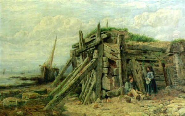 The Old Breakwater by Charles Napier Hemy