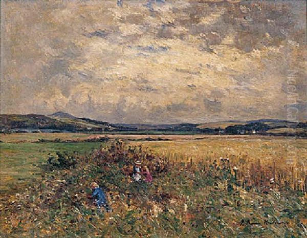 Children Picking Blackberries by Joseph Morris Henderson