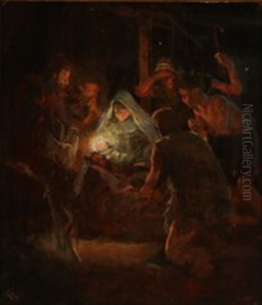 In Bethlehem by Frants Peter Didrik Henningsen