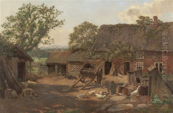 The Wheelwright's Cottage, Leicester by George Moore Henton