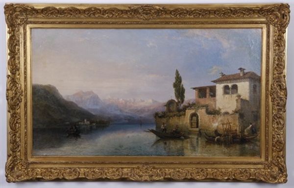 Italian Lake View by George Edwards Hering