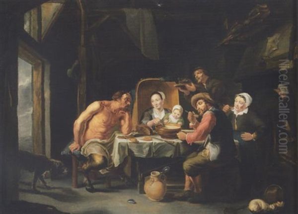 The Satyr And The Peasant by Willem van Herp the Elder