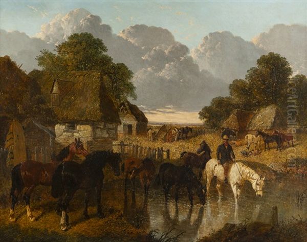 Feeding Time by John Frederick Herring the Younger