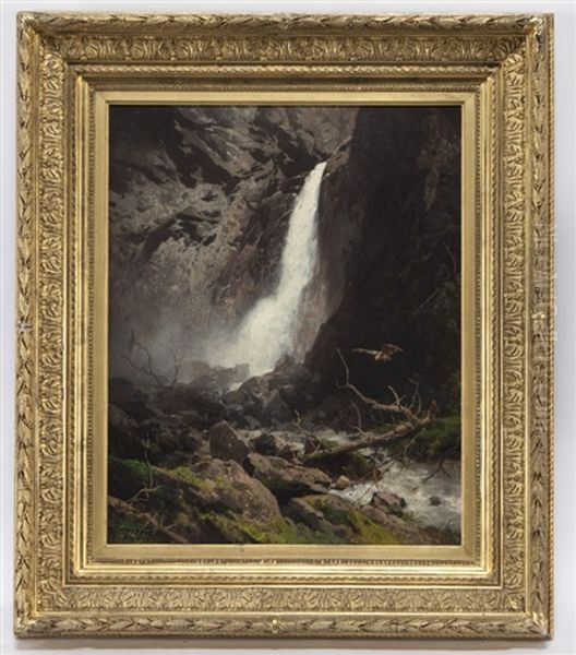 Lower Yosemite Falls by Hermann Herzog