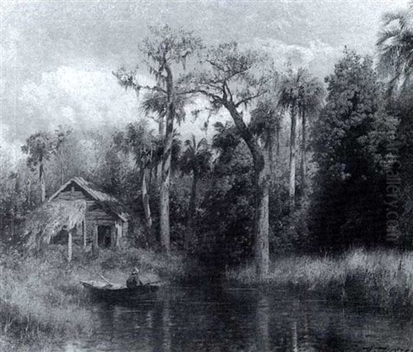 In The Florida Marshes by Hermann Herzog