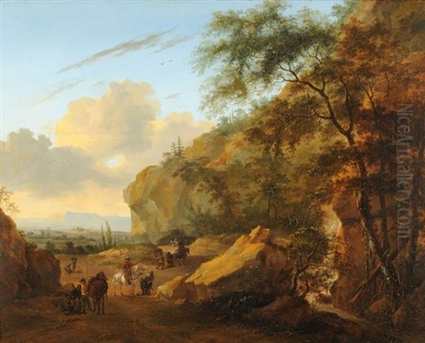 Landschaft Mit Reitern by Willem de Heusch