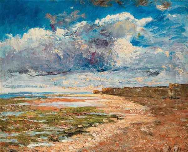 Dark Clouds Over The Cliffs, Luc-sur-mer by Carl Fredrik Hill