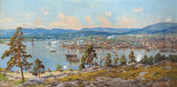 Blick Auf Oslo by Arne Hjersing