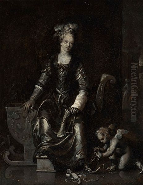 Allegory Of Winter (en Grisaille) by Gerard Hoet the Elder