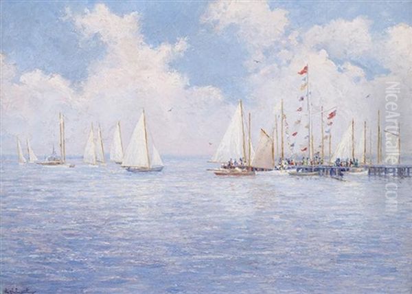 Regatta Day, Seaside Park by Edward Stratton Holloway