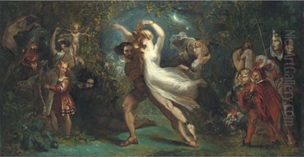 Dance Macabre, A Scene Inspired By Goethe's Faust by Theodore Mattias von Holst