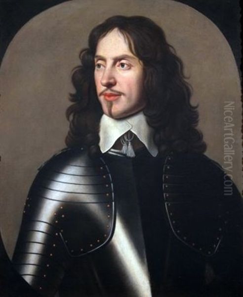 Portrait Of William, 1st Baron And Earl Of Craven (1608-1697) Half-length, Wearing Armour by Gerrit Van Honthorst