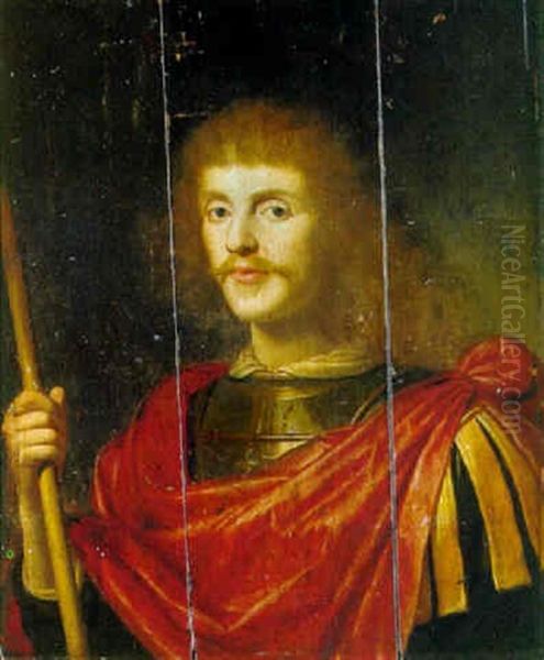 Portrait Of A Gentleman, As A Roman Commander by Gerrit Van Honthorst