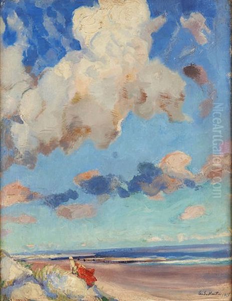 Ciel Bleu A La Mer Du Nord by Leon Van Den Houten