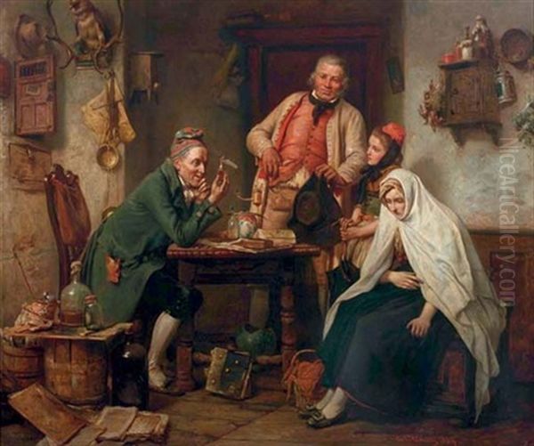 A Visit To The Doctor by Carl Wilhelm Huebner