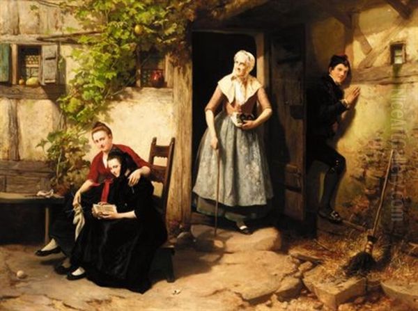 Grandmother's Visit by Carl Wilhelm Huebner