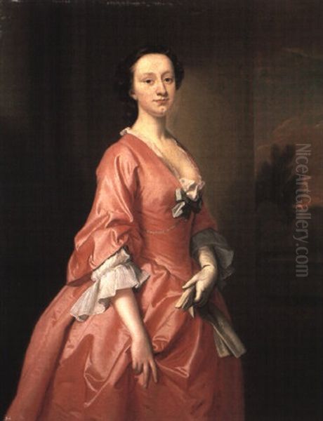 Portrait Of Mrs. Binford by Thomas Hudson