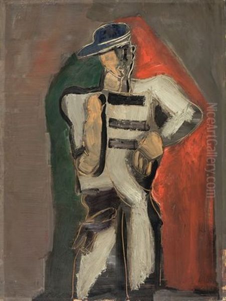 Personnage Debout Portant Une Casquette by Helmut vom (Kolle) Huegel