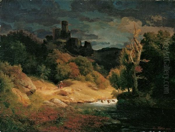 Landschaft Bei Manderscheid by Joseph Huelser