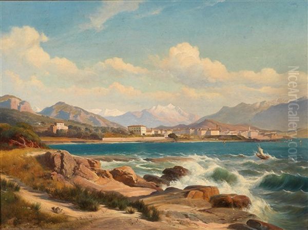 Southern Coastal View by Carl Maria Nicolaus Hummel