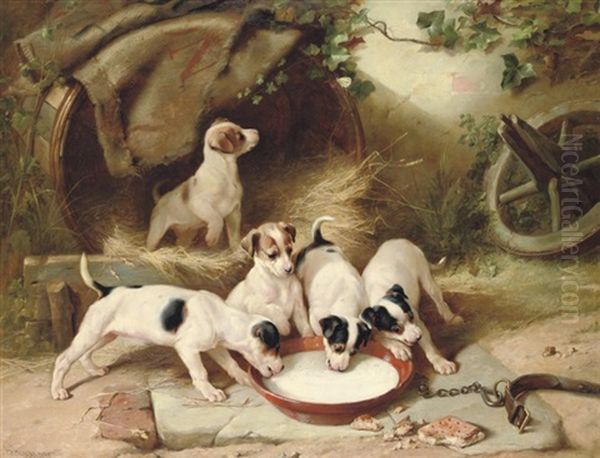 Puppies Breakfast by Walter Hunt