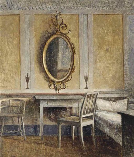 Interior At Liselund Gammel Slot by Peter Vilhelm Ilsted