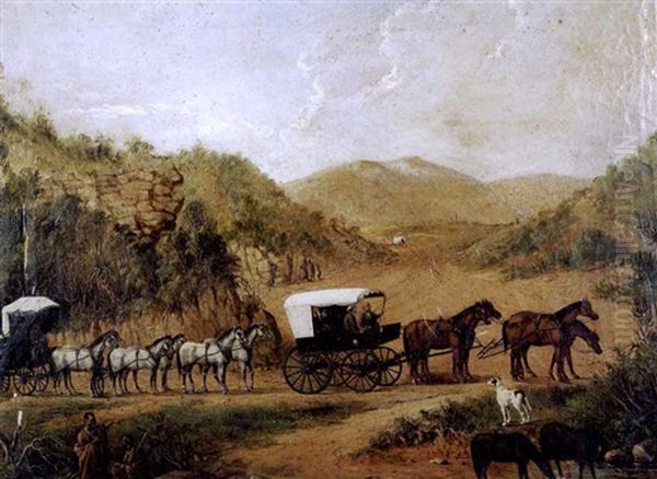 Judge Edward Dwyer's Entourage In The Albany District by Frederick Timpson I'Ons