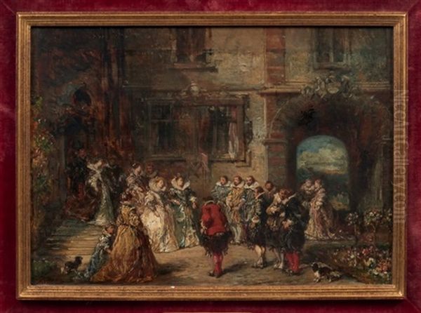 Scene Historique by Louis-Gabriel-Eugene Isabey