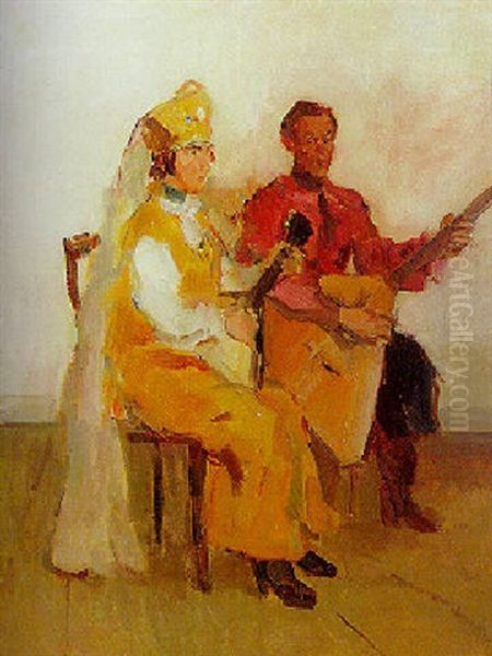 The Balaleika Musicians by Isaac Israels