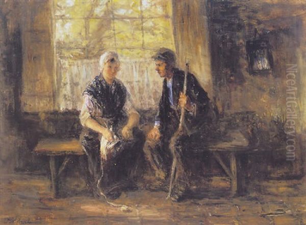 The Courtship by Jozef Israels