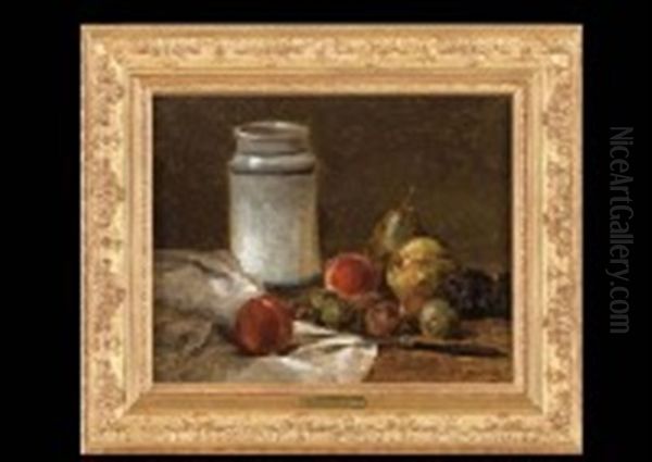 Composition Aux Fruits by Charles Emile Jacque