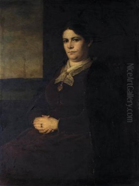 Portrait Of A Woman by Georgios Jakobides