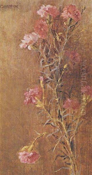 Carnations by Georgios Jakobides