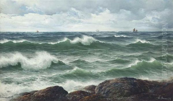 A Breezy Day, Tide Coming In by David James