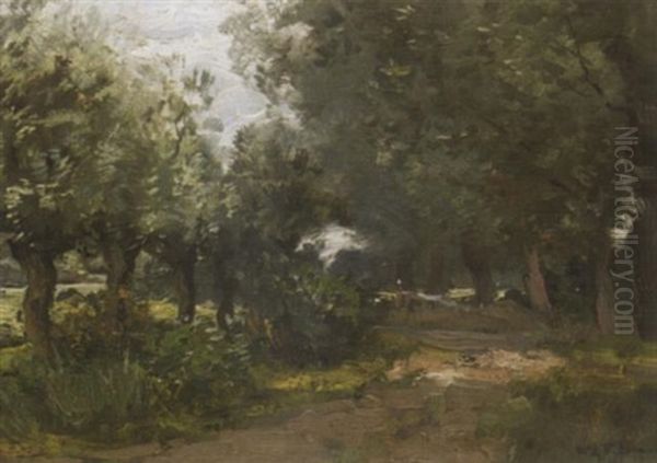 Hollandische Landschaft Mit Kopfweiden by Willem George Frederik Jansen