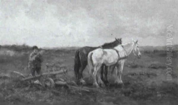 At The End Of The Furrow by Willem George Frederik Jansen