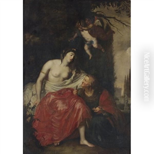 Vertumnus And Pomona by Abraham Janssens