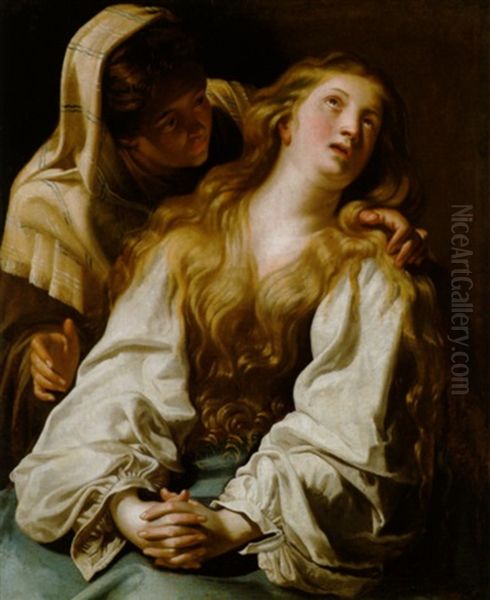 Die Busende Magdalena by Abraham Janssens